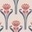 Papel pintado Tulipes Isidore Leroy Blanc/Rouge 6240401