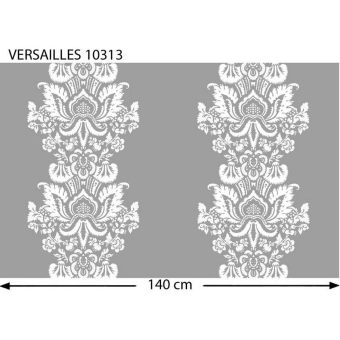 Tissu brodé Versailles Blanc Nobilis
