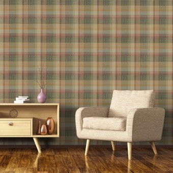 Papel pintado Mulberry Ancient Tartan