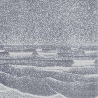 Papier peint panoramique Fluorescent Sea Midnight M.C. Escher