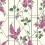 Carta da parati Wisteria Cole and Son Magenta/Vert 115/5013