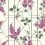 Papier peint Wisteria Cole and Son Magenta/Vert 115/5013