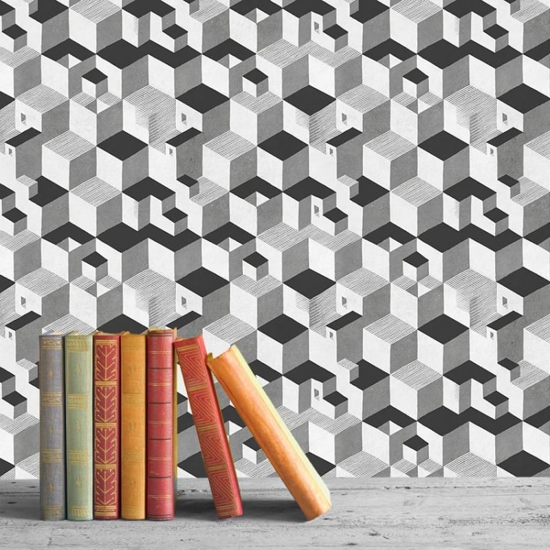 Cube Wallpaper M C Escher
