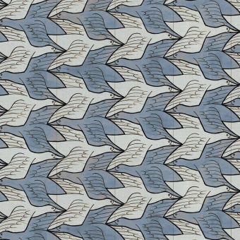 Tapete Two Birds Acqua/Jade M.C. Escher
