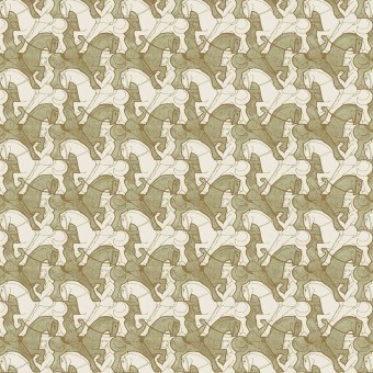 Horseman Wallpaper Red M.C. Escher