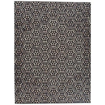 Diamond Black Cream Rug