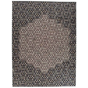 Tappeti Diamond Medallion Black Cream