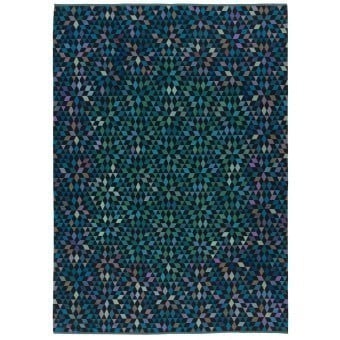 Alfombras Diamond Medallion Blue Green