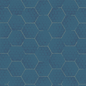 Papier peint Hexagon