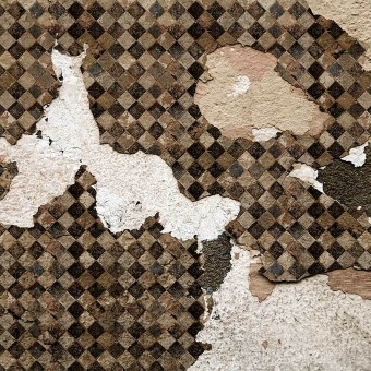 Papeles pintados panorámico Tiles Broken Wall