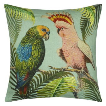 Parrot And Palm Cushion