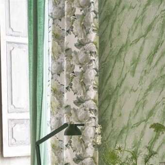 Peonia Fabric Chartreuse Designers Guild