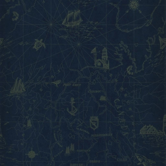 Searsport Map Wallpaper Atlantic Ralph Lauren