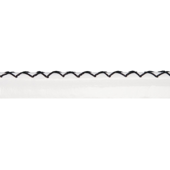 Cordoncillo cuero sintético surpiqué en croix laqué 5 mm