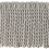 12 cm Scarlett bullion Fringe Houlès Gris perle 36021-9010