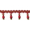 Frange perles Scarlett 56 mm Houlès Rouge 33091-9500