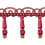 85 mm Scarlett beaded Fringe Houlès Framboise 33092-9400