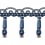 85 mm Scarlett beaded Fringe Houlès Bleu 33092-9600