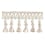 75 mm Palladio tassels Fringe Houlès Beige 33137-9010