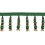 75 mm Palladio beaded Fringe Houlès Vert 33136-9700