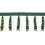 75 mm Palladio beaded Fringe Houlès Vert 33136-9700