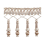 14 cm Palladio beaded Fringe Houlès Perle 33135-9020