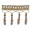 14 cm Palladio beaded Fringe Houlès Or 33135-9720