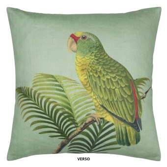 Parrot And Palm Cushion