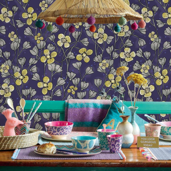 Papier peint panoramique Poetic Wall Flower - RICE II