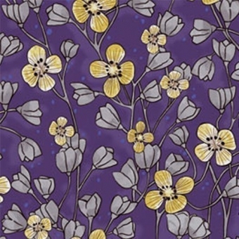 Panneau Poetic Wall Flower Purple Eijffinger