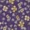 Carta da parati panoramica Poetic Wall Flower Eijffinger Purple 383615