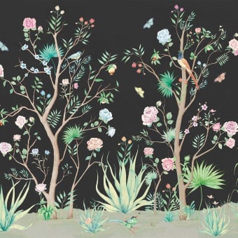 Papeles pintados panorámico Peonies