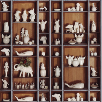 Panoramatapete Ceramic Fauna