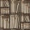 Ex Libris Wallpaper Cole and Son Oat/Charcoal 114/15030