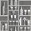 Tapete Cocktails Fornasetti Cole and Son Soot/Snow 114/23045