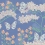 Papier peint panoramique Butterflies and Flowers Eijffinger Blue 383620