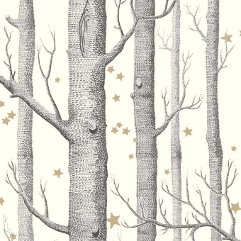 Tapete Woods and Stars Black/White Cole and Son
