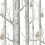 Woods and Pears Wallpaper Cole and Son Blanc cassé 95/5027
