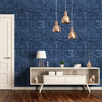 Copeley Letterpress Wallpaper