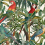 Parrots of Brasil Fabric Mindthegap Green/Orange/Anthracite FB00008
