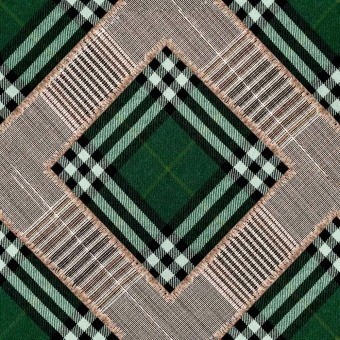 Panneau Checkered Patchwork British Green Mindthegap