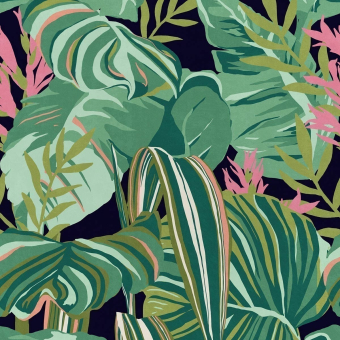 Tropical Foliage Panel Anthracite Mindthegap