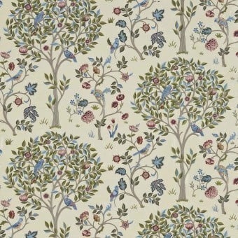 Kelmscott Tree Silk Fabric