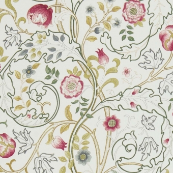 Tissu Mary Isobel Red/Gold Morris and Co