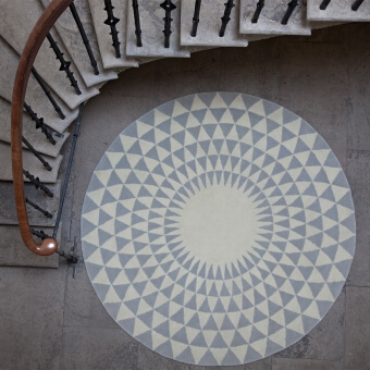 Concentric Steel Rug