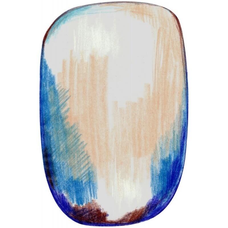 Scribble Blue Grey Rug