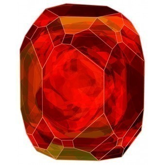 Teppich Crystal Red 228x287 cm MOOOI