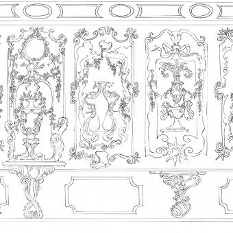 Suite Ducale Panel Noir Blanc Les Dominotiers