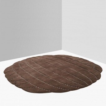 Padded Round design Rug