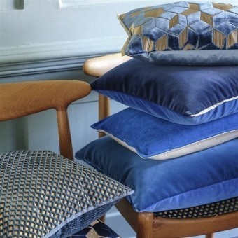 Portland Cushion Bleu Designers Guild